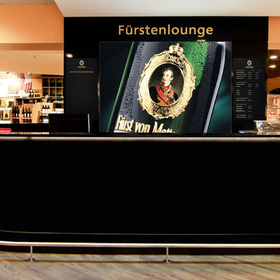 Thekenbau, Verkaufstheke, Ladenbau, Fürst von Metternich Bartheke, Thekenbau ISINGERMERZ