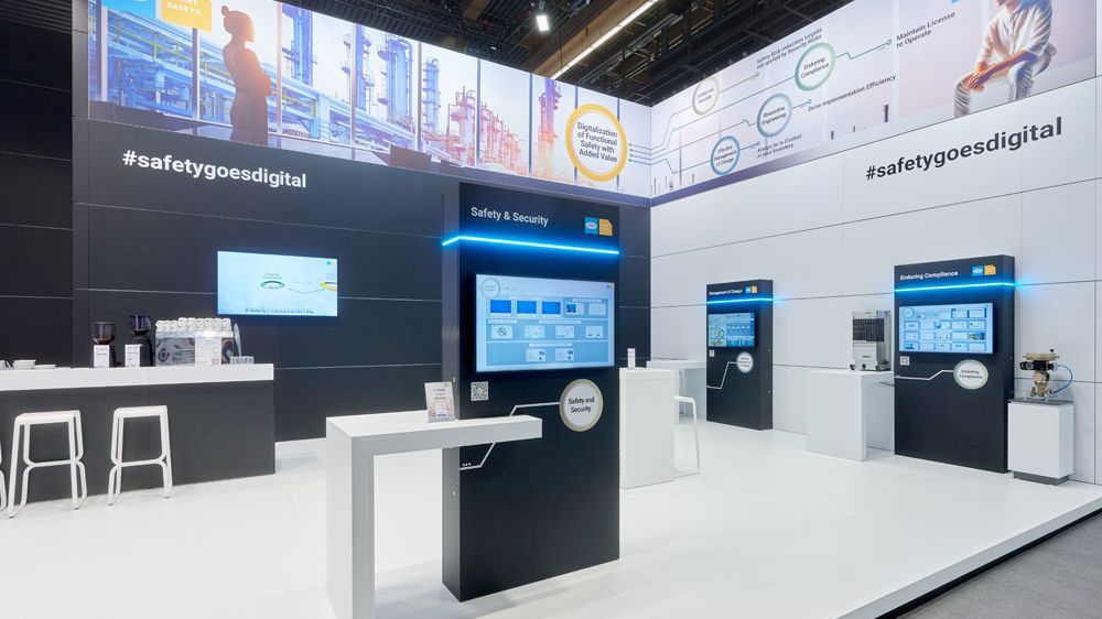 Messestand Frankfurt Präsentationsmodule Isinger Merz