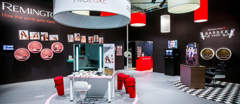 Messestand, Remington, Russell Hobbs, Messe IFA, Messebau ISINGERMERZ, Messeauftritt