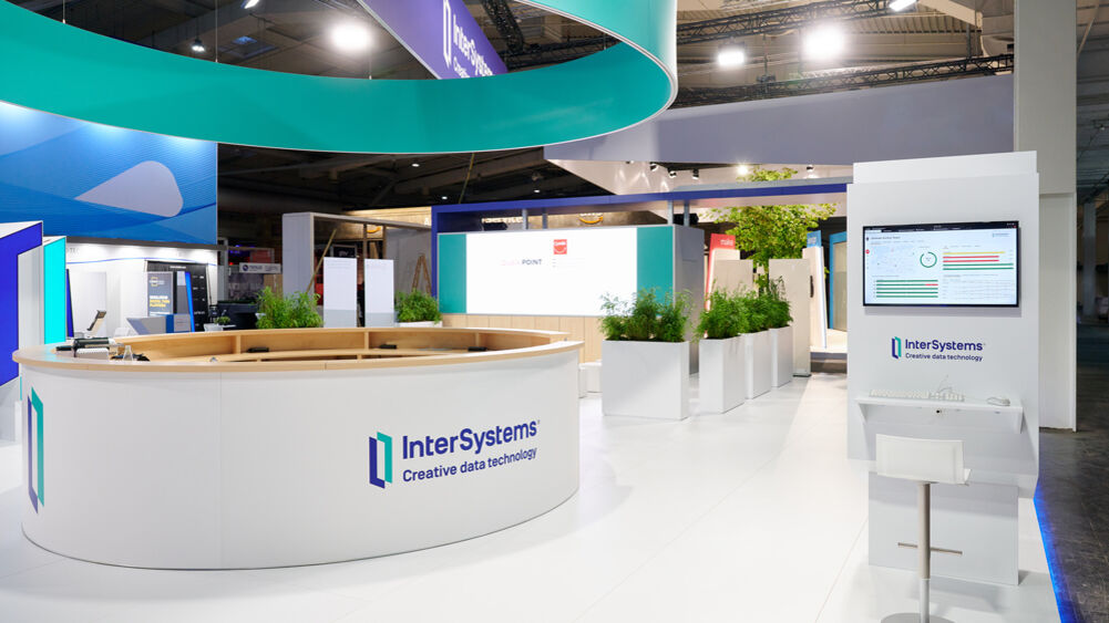 Messestand Intersystems, Hannovermesse, Isingermerz, Messekonzept