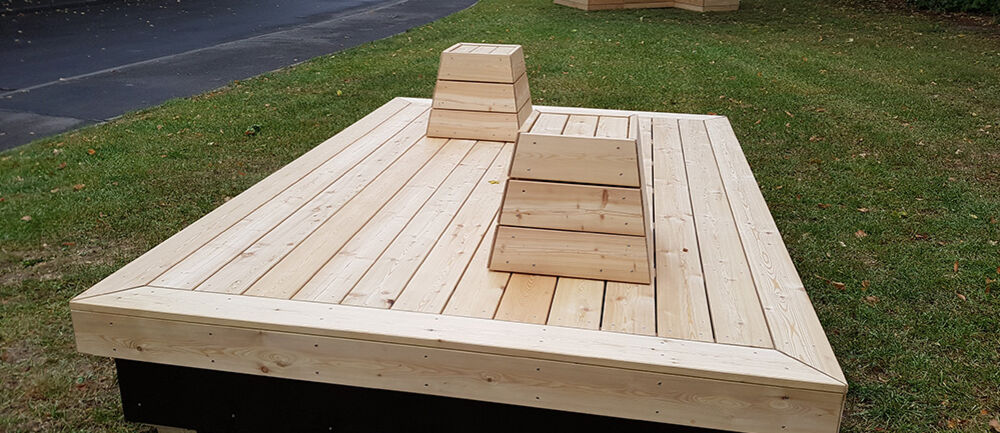 Stadtentwicklung Wiesbaden, Sitz- und Balancier-Landschaft, Wörther-See-Straße, Förderprogramm, Sozialer Zusammenhalt, Gräselberg, Isingermerz, Werkstatt, Schreinerei