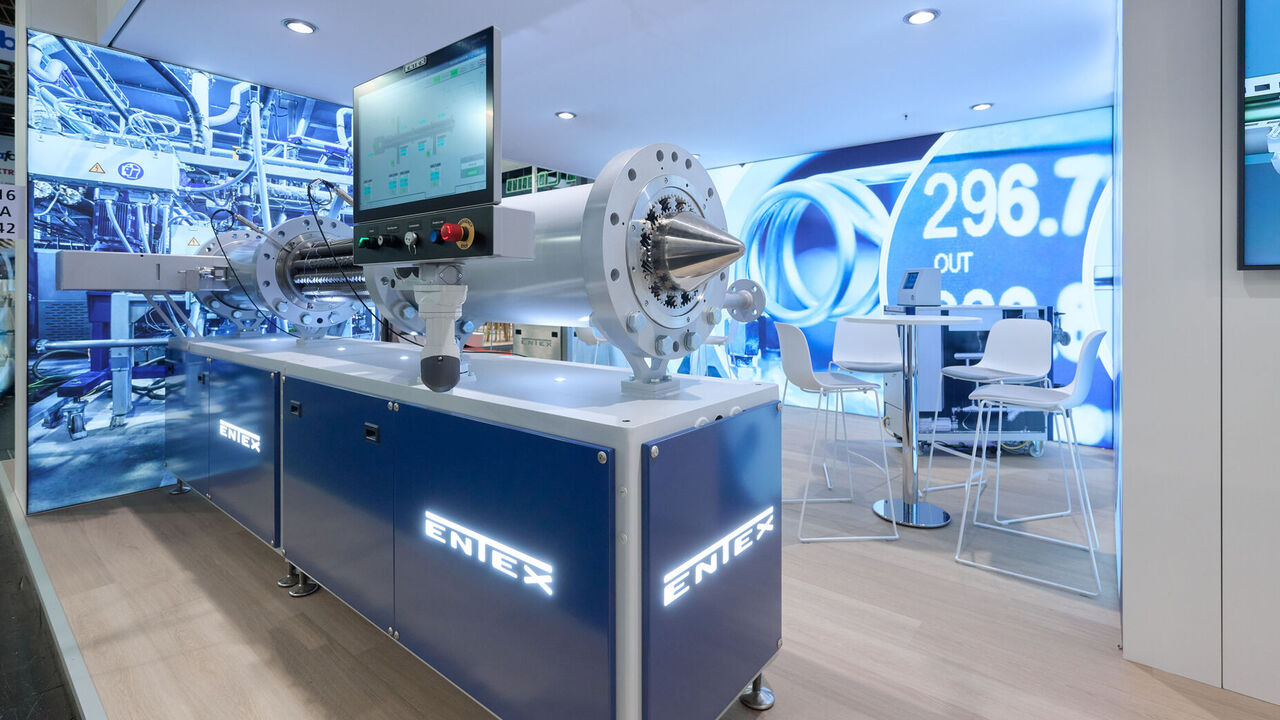 Messestand Entex, Messe K, Düsseldorf, Messebau ISINGERMERZ