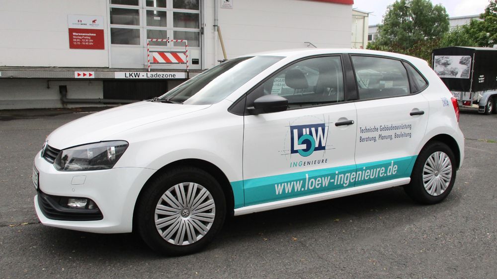 Löw Ingenieure, Fahrzeugbeschriftung, DIGIFANT, Werbetechnik, Wiesbaden