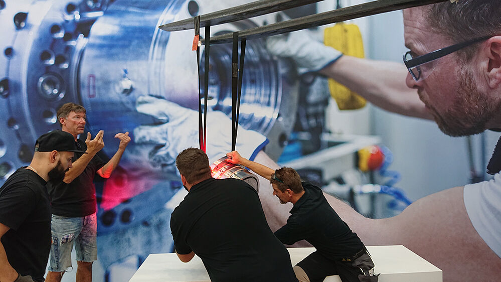 Messestand Eagle Burgmann, Messe Achema, Frankfurt, Isingermerz, Messebau, Messebauteam