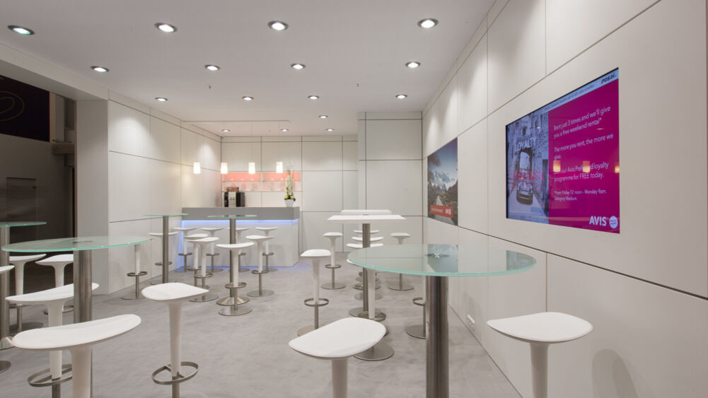 Avis Budget Messestand, Messe ITB Berlin, Messebau ISINGERMERZ