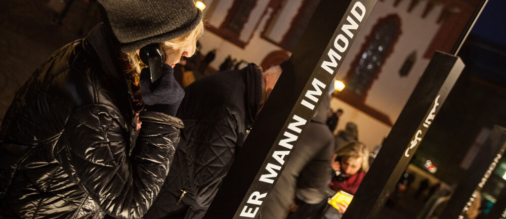 Agentur, Voss+Fischer, ISINGERMERZ, Famab Award, Range Rover Event, Messearchitektur, Eventkonzept, Mann im Mond, Lichtinstallation, Luminale, Eventkonzept