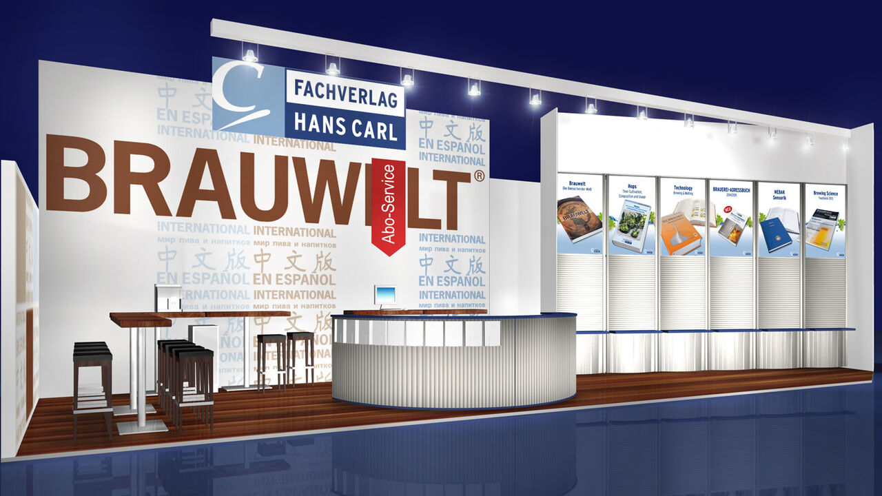 Messestand Fachverlag Hans Carl, Messe Interbau, Messebau Isingermerz