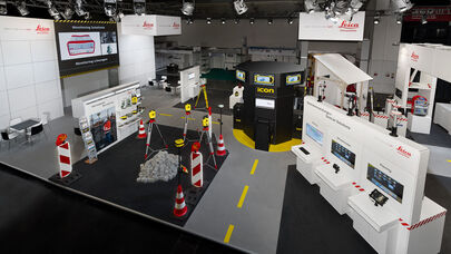 Messestand Scanlaser, Messe Bauma, Messebau ISINGERMERZ