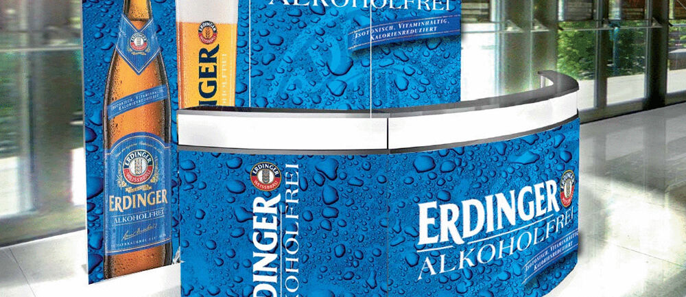 Erdinger Brauerei, mobile Theke, Thekenlandschaft, Isingermerz, Thekenbau, Werkstatt, Schreinerei