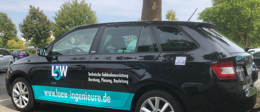 Löw Ingenieure, Fahrzeugbeschriftung, DIGIFANT, Werbetechnik, Wiesbaden, Aussenwerbung