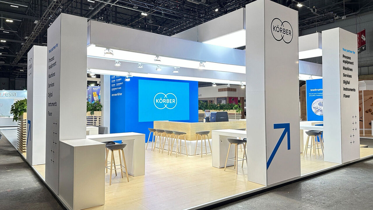 Messestand Körber, Messe Genf, interantionaler Messebau