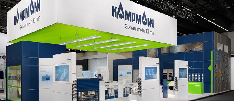 Messestand Kampmann, Messe ISH, Messebau Isingermerz
