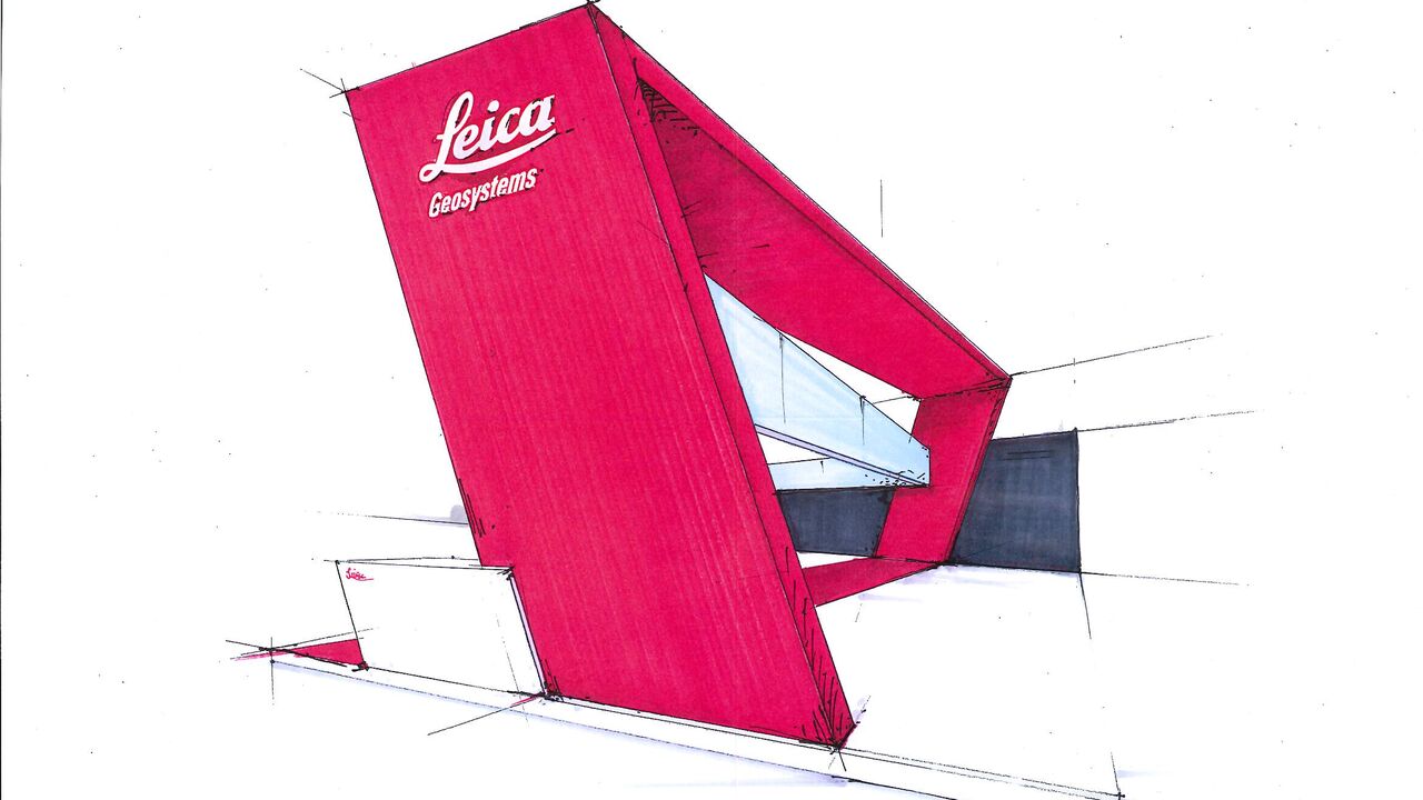 Messestand Leica, Messe Bauma, Messebau Isingermerz, Messestandentwurf