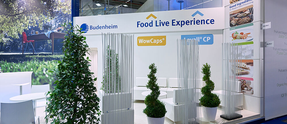 Messestand Chemische Budenheim, Messebau ISINGERMERZ, Messestandgestaltung