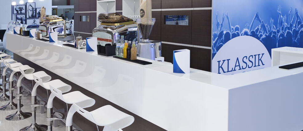 Messestand Stuttgart Versicherung, Messe DKM, Messebau Isingermerz
