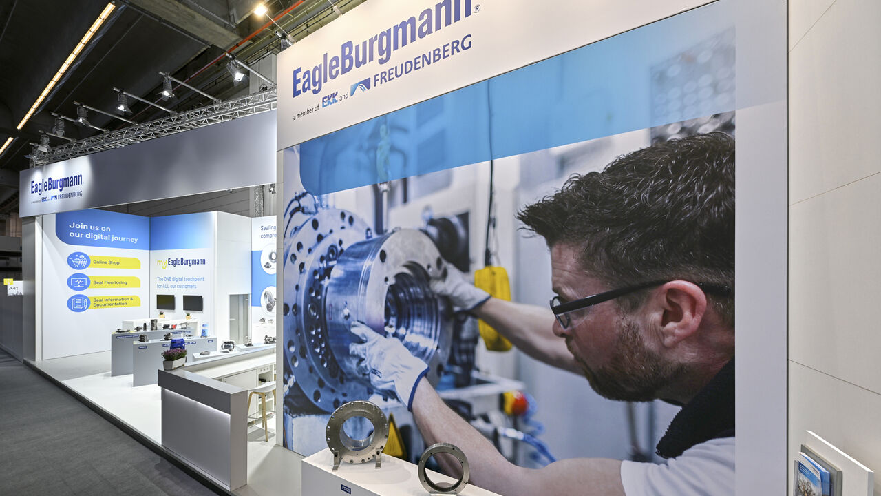 Messestand Eagle Burgmann, Messe Achema, Frankfurt, Isingermerz, Messebau