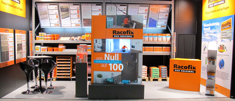 Sopro Bauchemie, Racofix, Sonderbau, Isingermerz, Werkstatt, Schreinerei, Eventbau, Messestand