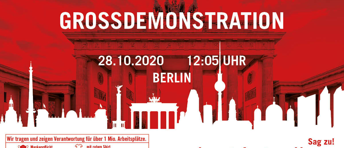 Alarmstuferot, Großdemonstration, Veranstaltungsbranche, Corona, Berlin