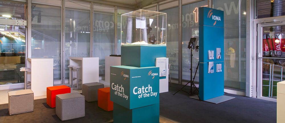 Messestand VDMA, Messe K, Industrie 4.0, Düsseldorf, Messebau ISINGERMERZ, Messestandkonzept