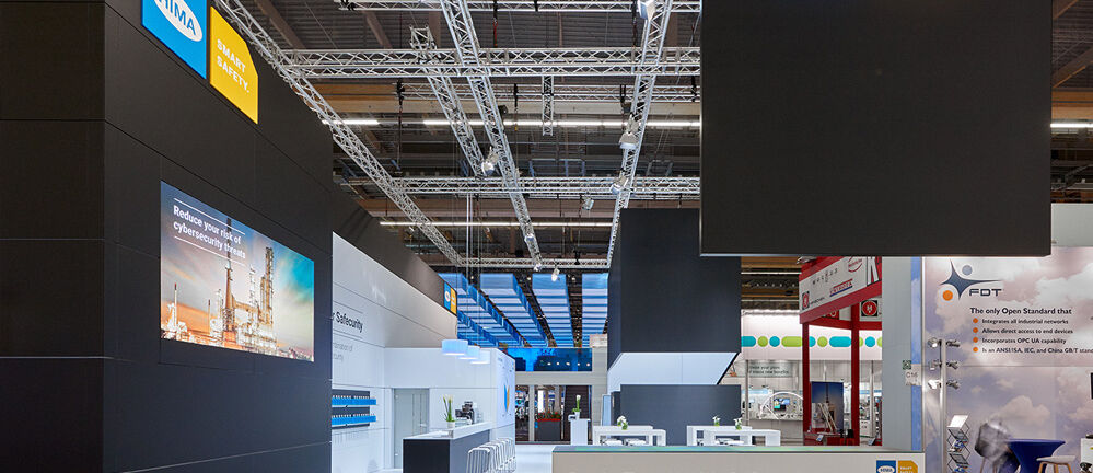 Messestand HIMA, Messe Achema, Messebau ISINGERMERZ, Messekonzept