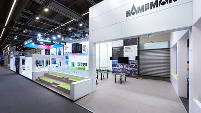 Messestand Kampmann, Messe ISH, Messebau, ISINGERMERZ, Frankfurt