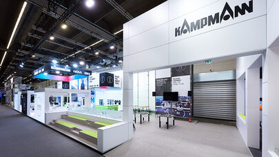Messestand Kampmann, Messe ISH, Messebau, ISINGERMERZ, Frankfurt