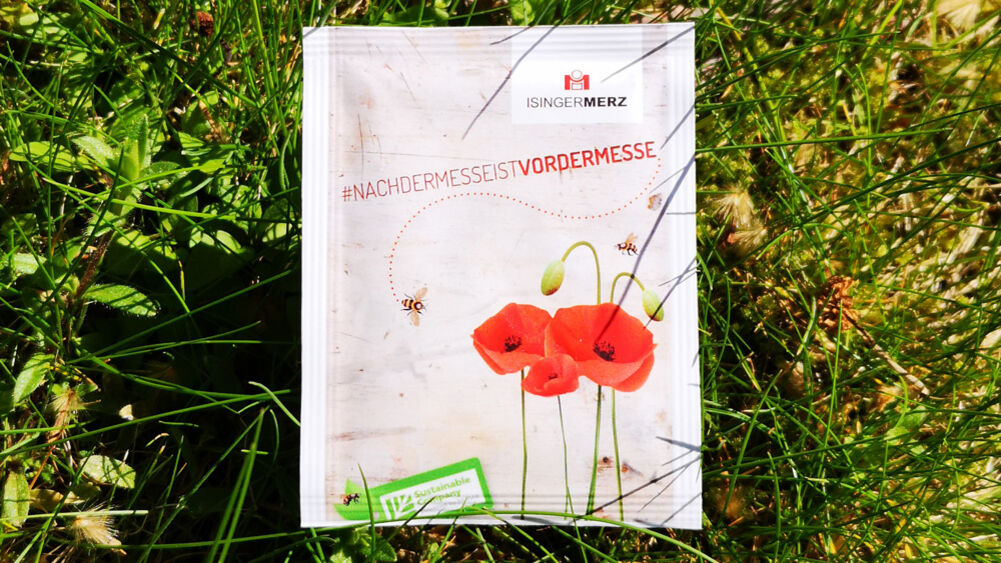 ISINGERMERZ, Wiesbaden, Nachhaltigkeit, Natur, Umwelt, Saattüten, Bienenblumen, Weltbienentag, Bienen