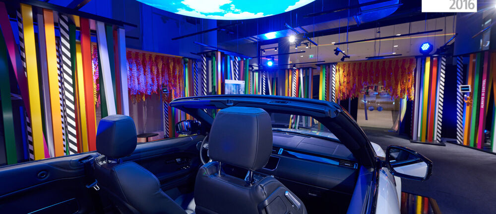 Agentur, Voss+Fischer, ISINGERMERZ, Famab Award, Range Rover Event, Messearchitektur, Eventkonzept, Pop-Up Urban Jungle, Range Rover Evoque Cabriolet, Eventdesign