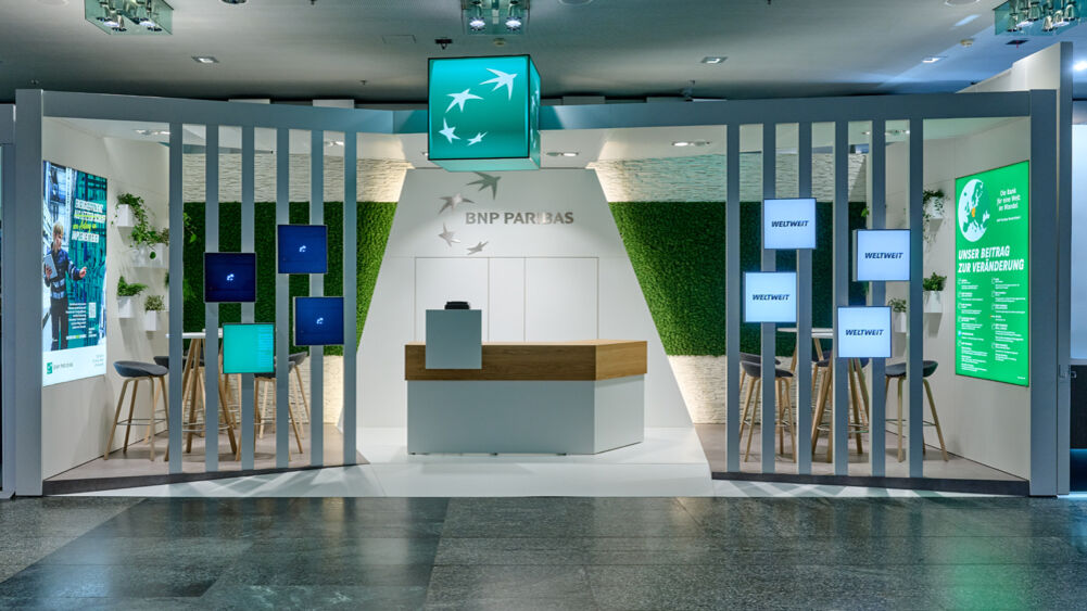 Kleiner Messestand, Hingucker, Blickfang, Konzeptentwicklung, Weiterentwicklung