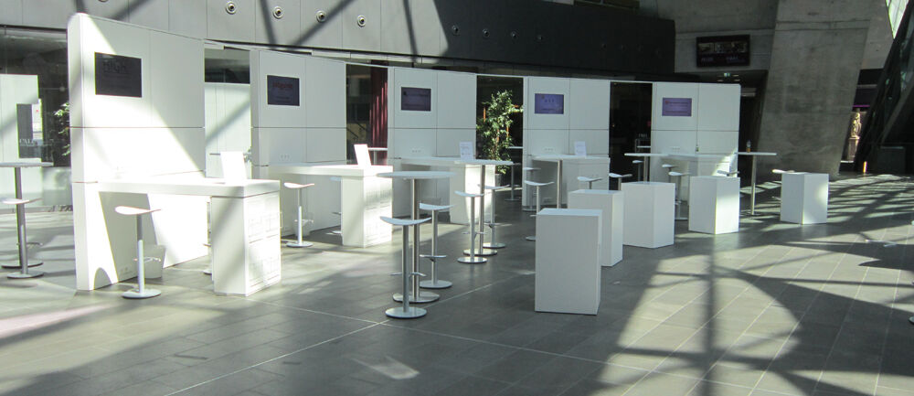 Event Konaktiva, TU Darmstadt, Unternehmenskontaktmesse, Studenten, Darmstadtium, Kongressbau, Eventbau, Isingermerz, Messebau
