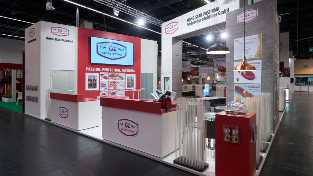 Messestand Mondstar Pastirma, Messe Anuga, Messebau ISINGERMERZ