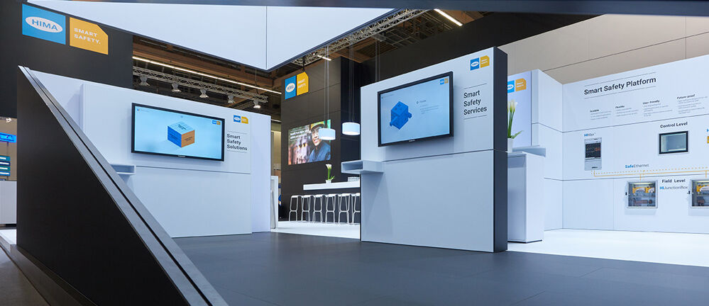 Messestand HIMA, Messe Achema, Messebau ISINGERMERZ, Messestandgestaltung