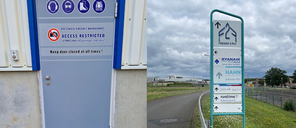 Wegschild, Wegweiser, Türschild, Türfolierung