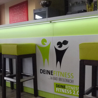 Fitnesstheke, Emfpangstheke, Body Business Sportstudio, Bad Kreuznach, Thekenbau, ISINGERMERZ