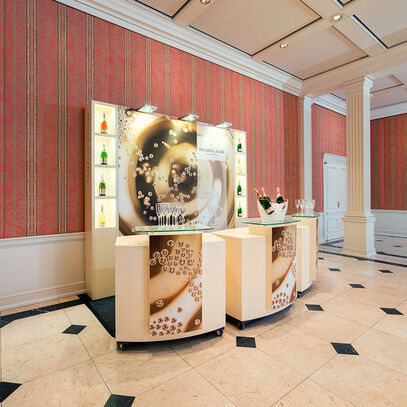 Henkell Sektkellerei, Pearls of Europe Theke, Thekenbau, Sonderbau, ISINGERMERZ