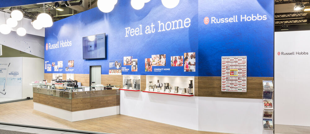 Messestand Remington, RussellHobbs, Varta, Messe IFA, Messebau, Isingermerz, Messekonzept