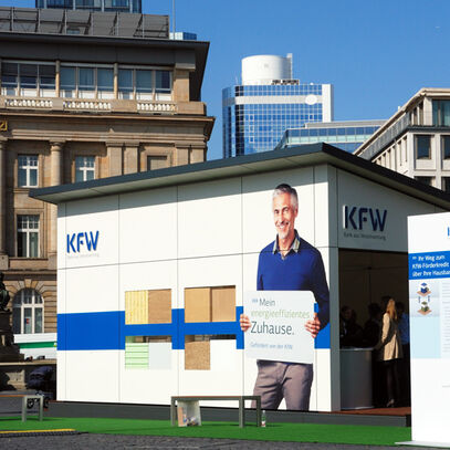 KFW Roadshow, Frankfurt, Eventbau ISINGERMERZ