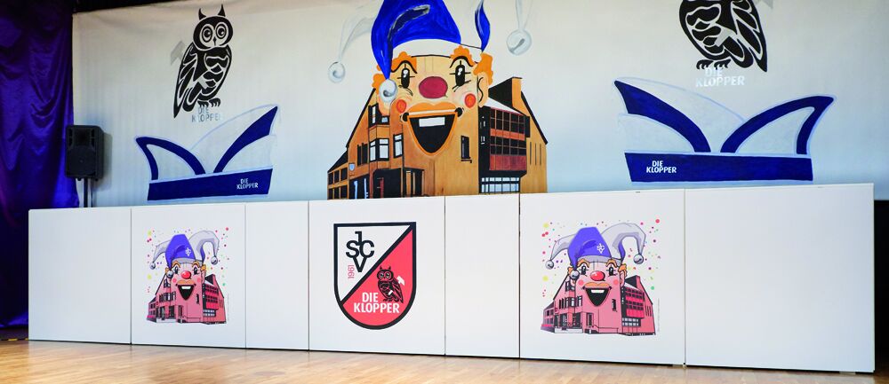 modularer Elferratstisch, Karnevalstisch, Karnevalsbühne