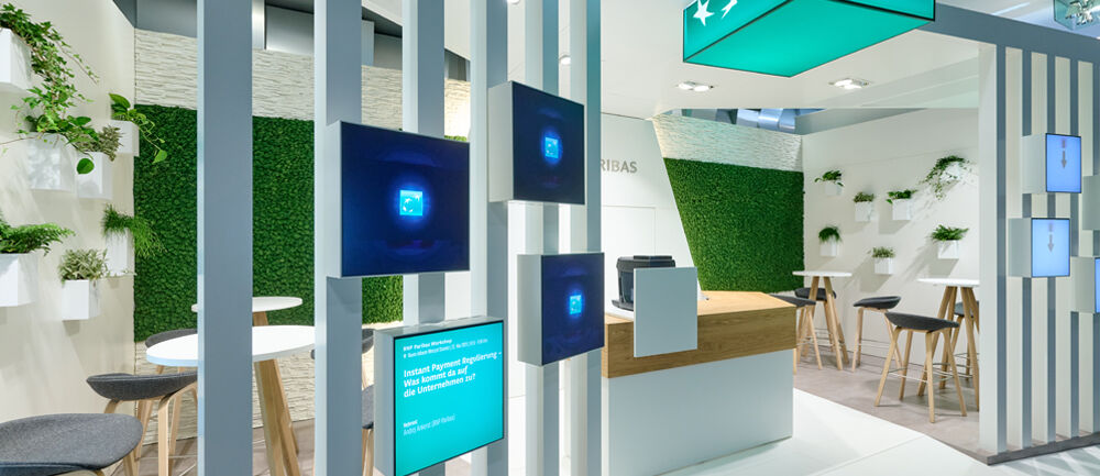 Sichtschutz, Messekonzept, Standdesign, Digitaler Auftritt