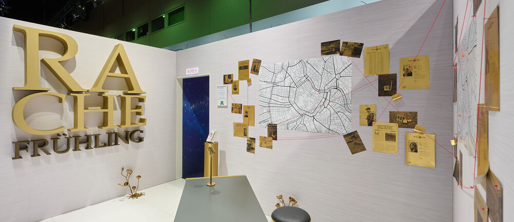 Thalia Messestand, Buchmesse Frankfurt, Messebau ISINGERMERZ, Messegestaltung