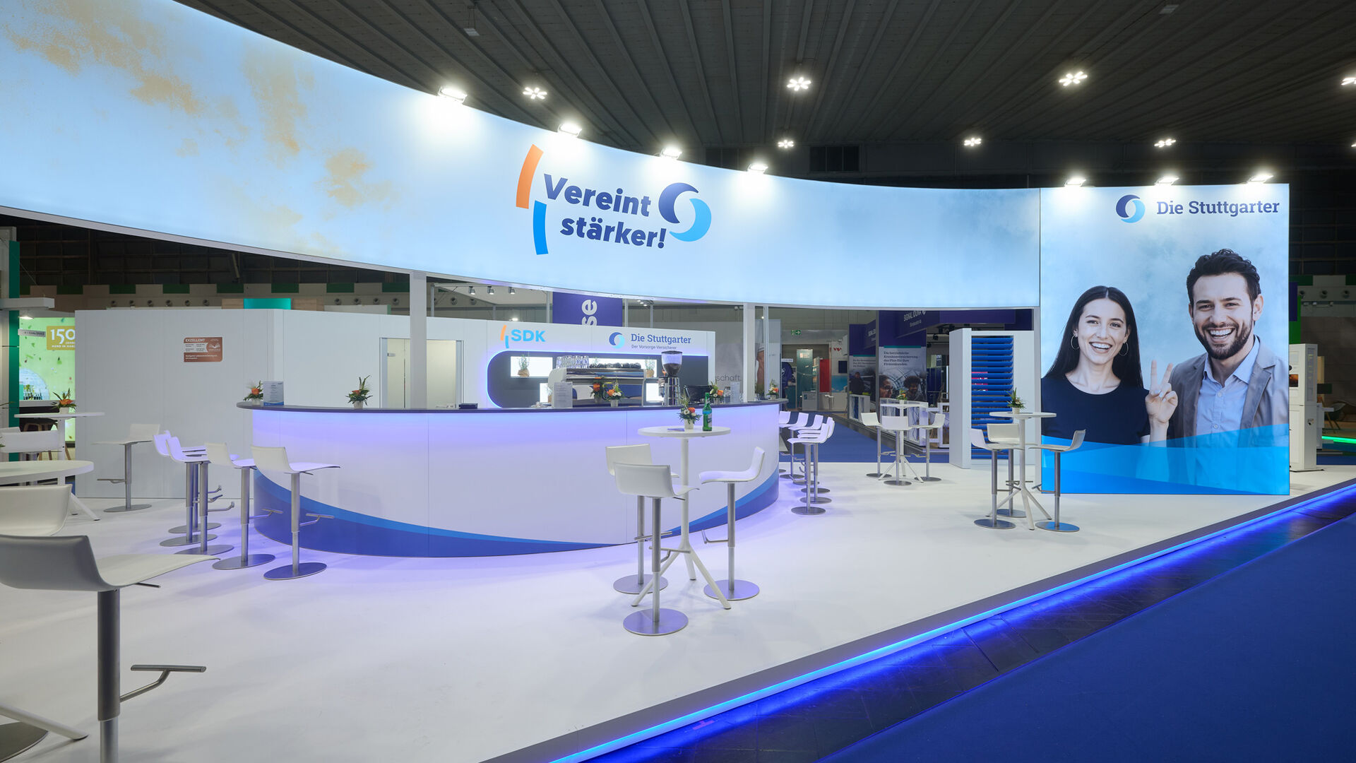 Stuttgarter Versicherung, Messe DKM, Dortmund, Messebau ISINGERMERZ